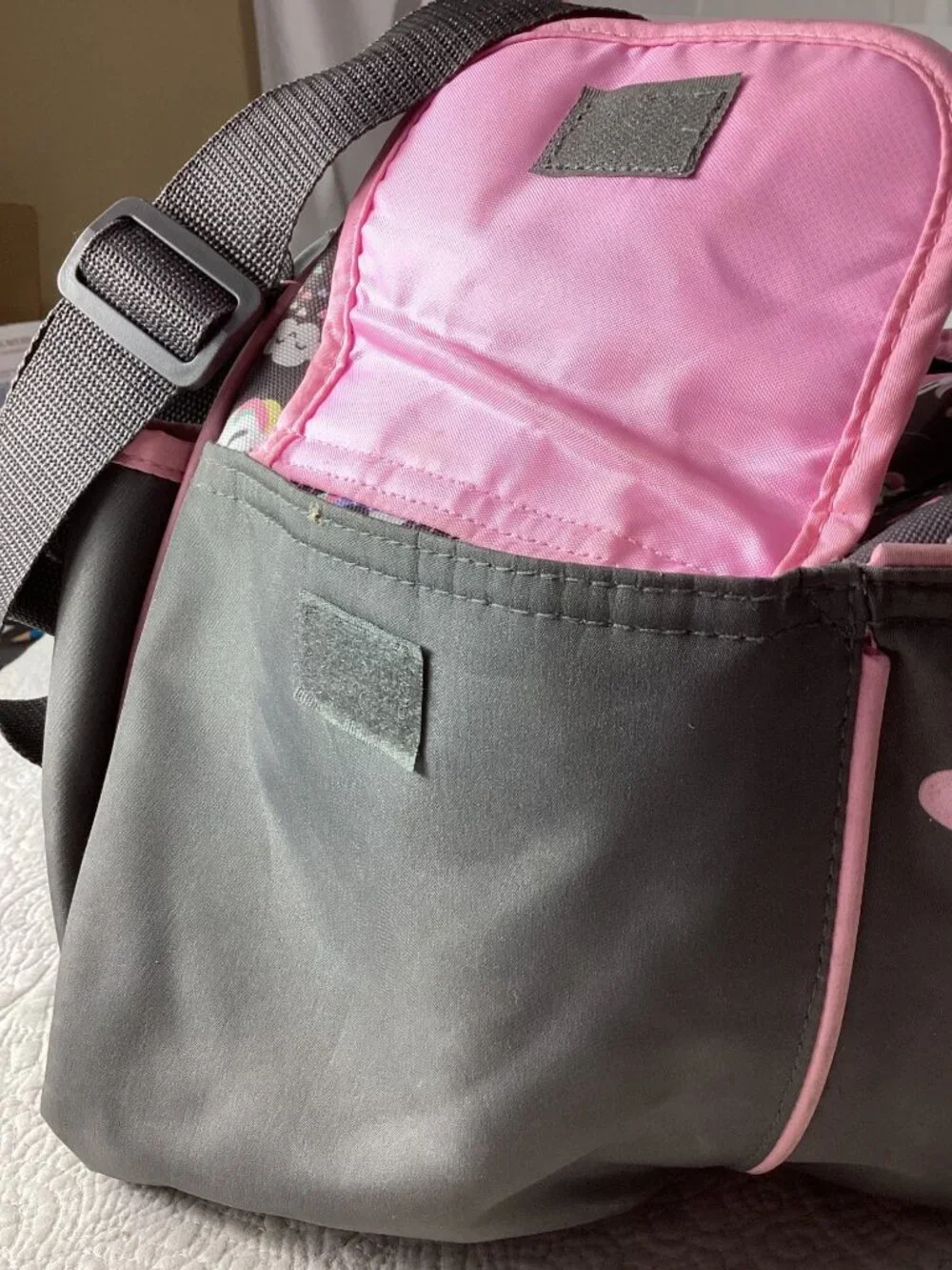 Baby Boom Unicorn-Themed Baby Diaper Bag* Adjustable Shoulder Strap*EUC